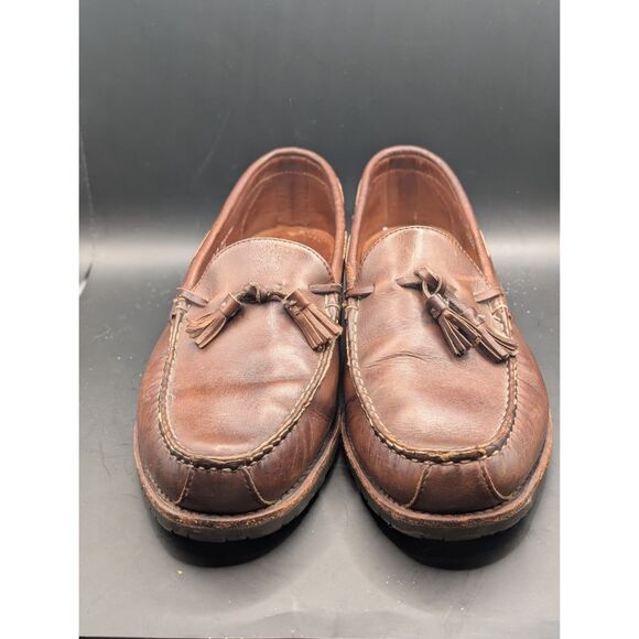 Allen Edmonds Kingfield Leather Tassel Loafers Brown Men\'s Size 13 D